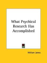 Tapa de What Psychical Research Has Accomplished