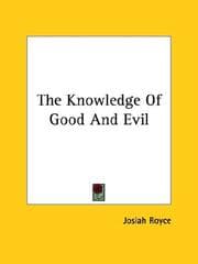 Tapa de The Knowledge Of Good And Evil