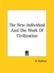 Tapa de The New Individual and the Work of Civilization