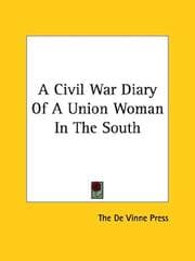 Tapa de A Civil War Diary Of A Union Woman In The South