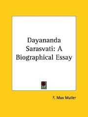 Tapa de Dayananda Sarasvati