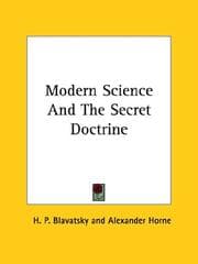 Tapa de Modern Science And The Secret Doctrine