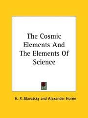 Tapa de The Cosmic Elements And The Elements Of Science