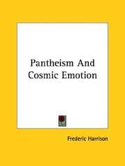 Tapa de Pantheism And Cosmic Emotion