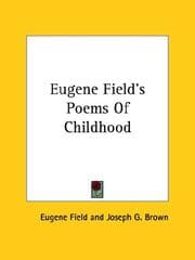 Tapa de Eugene Field's Poems Of Childhood