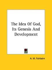 Tapa de The Idea Of God, Its Genesis And Development