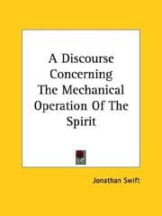 Tapa de A Discourse Concerning the Mechanical Operation of the Spirit