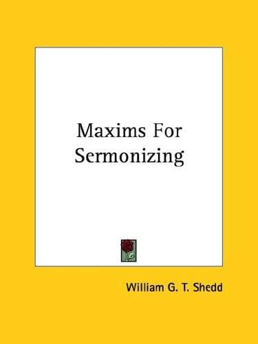 Tapa de Maxims For Sermonizing
