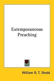 Tapa de Extemporaneous Preaching
