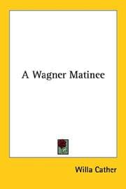 Tapa de A Wagner Matinee