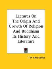 Tapa de Lectures On The Origin And Growth Of Religion And Buddhism Its History And Literature