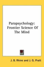 Tapa de Parapsychology, frontier science of the mind