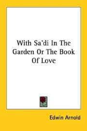 Tapa de With Sa'di In The Garden Or The Book Of Love