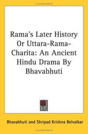 Tapa de Rama's Later History Or Uttara-Rama-Charita