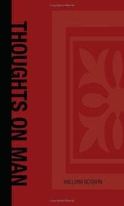 Tapa de Thoughts on Man, His Nature, Productions and Discoveries