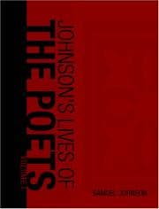 Tapa de Johnson's Lives of the Poets, Volume 1