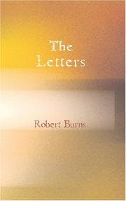 Tapa de The letters of Robert Burns