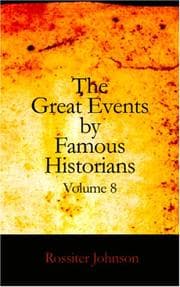 Tapa de The Great Events by Famous Historians, Volume 8: The Later Renaissance