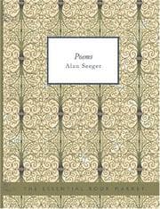 Tapa de Poems by Alan Seeger