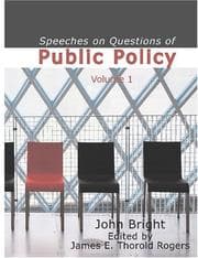 Tapa de Speeches on Questions of Public Policy Volume 1