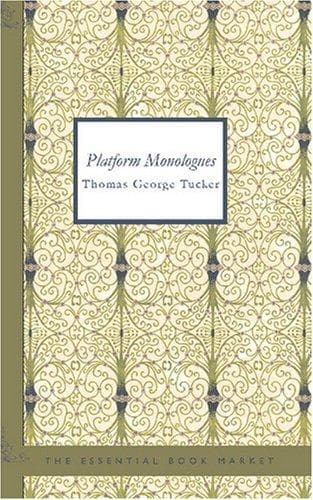 Tapa de Platform Monologues