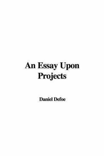 Tapa de An Essay upon Projects