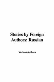 Tapa de Stories by Foreign Authors