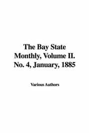 Tapa de The Bay State Monthly, Volume II. No. 4, January, 1885