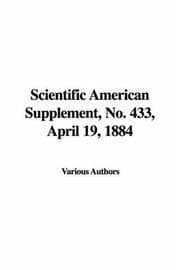 Tapa de Scientific American Supplement, No. 433, April 19, 1884