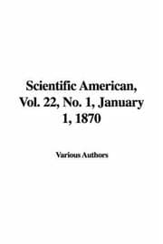 Tapa de Scientific American, Vol. 22, No. 1, January 1, 1870