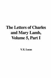 Tapa de The Letters of Charles and Mary Lamb, Volume 5, Part I