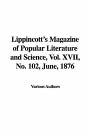 Tapa de Lippincott's Magazine of Popular Literature and Science, Vol. XVII, No. 102, June, 1876