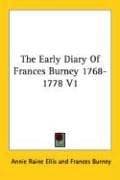 Tapa de The Early Diary Of Frances Burney 1768-1778 V1