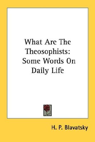 Tapa de What Are The Theosophists