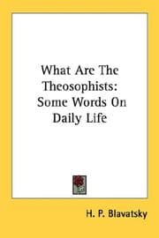 Tapa de What Are The Theosophists