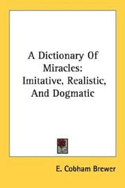 Tapa de A Dictionary Of Miracles