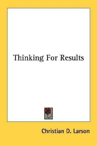 Tapa de Thinking For Results