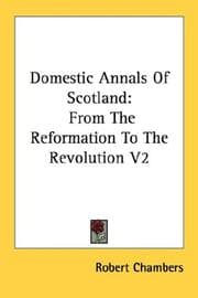 Tapa de Domestic Annals Of Scotland