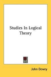 Tapa de Studies In Logical Theory (The Decennial Publications)