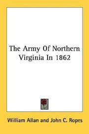 Tapa de The Army Of Northern Virginia In 1862