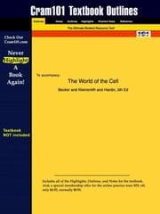 Tapa de Cram101 textbook outlines to accompany The world of the cell, Becker and Kleinsmith and Hardin, 5th edition