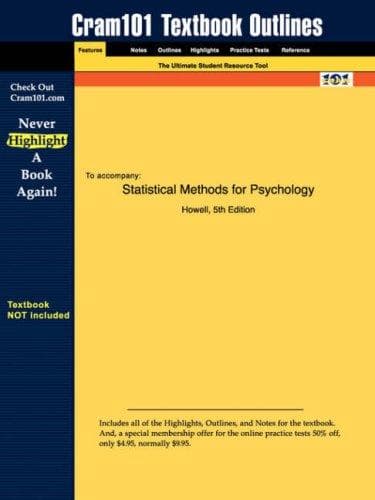 Tapa de Statistical Methods for Psychology