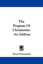 Tapa de The Program Of Christianity