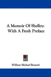 Tapa de A memoir of Shelley