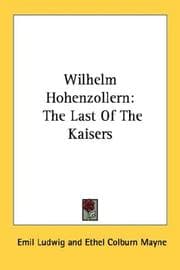 Tapa de Wilhelm Hohenzollern