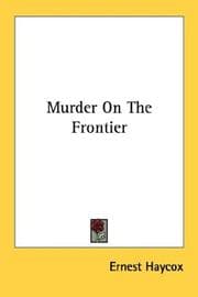 Tapa de Murder on the frontier