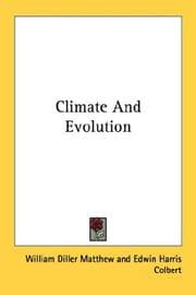 Tapa de Climate and evolution