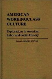 Tapa de American workingclass culture