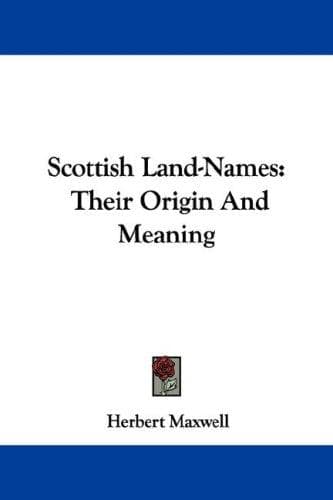 Tapa de Scottish Land-Names