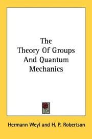 Tapa de The theory of groups and quantum mechanics